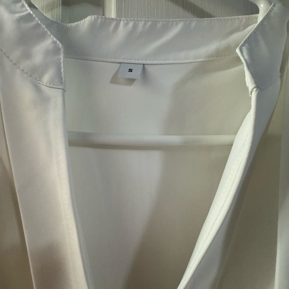 Vintage Style Plain White V-Neck Maxi Dress , NWOT - Picture 4 of 10